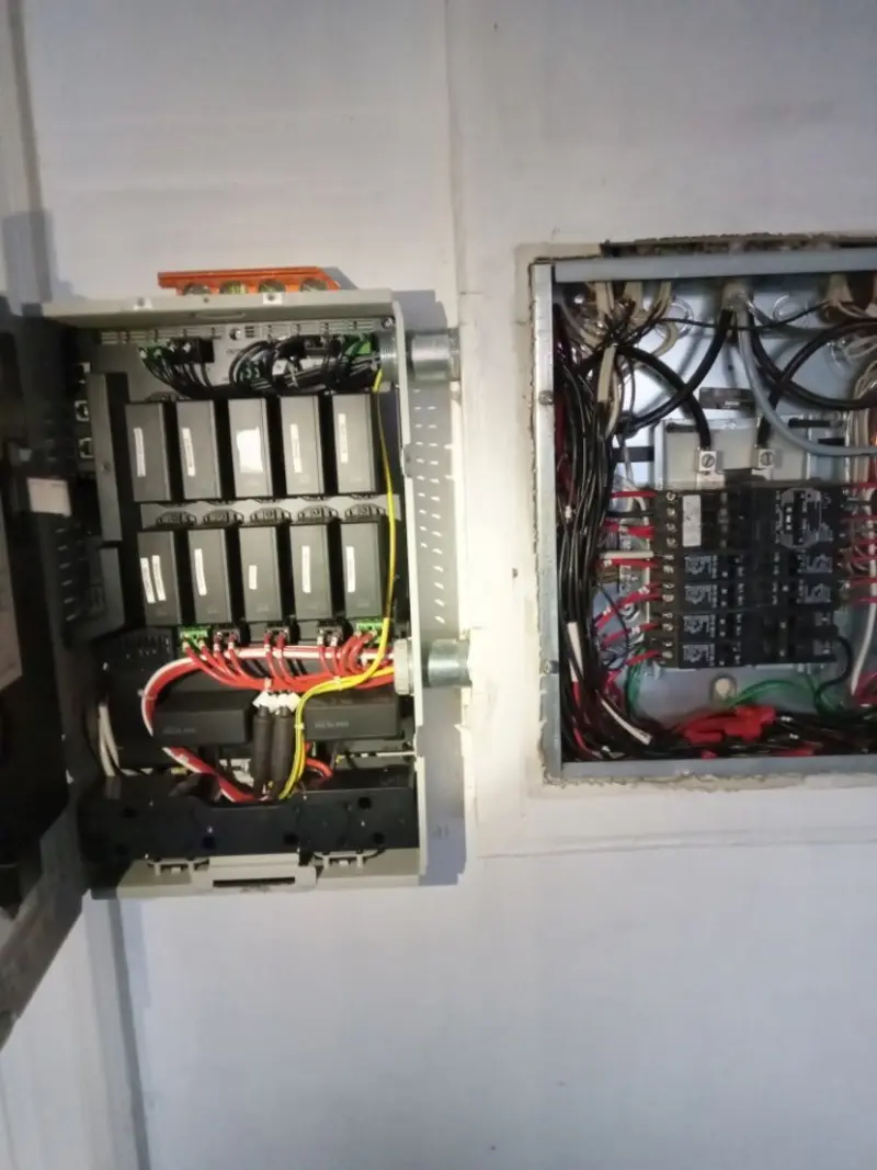 Electrical panel upgrade completed for Security Camera Wiring in Canton